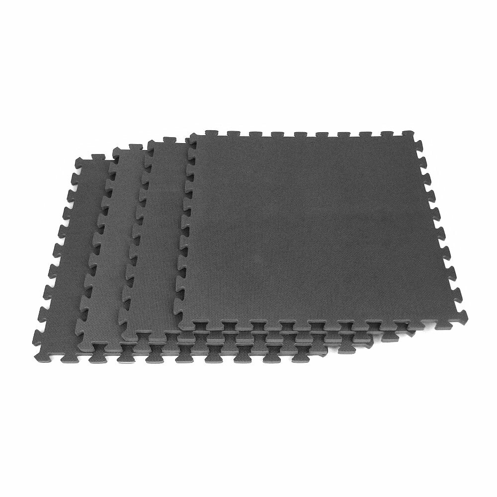 Stalwart EVA Foam Mat Tiles - Interlocking for Garage, Playroom, Gym ...