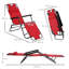 135cm Long Reclining Single Chaise with Cushions-359595154