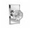 Bravura 925G-1 Bancroft Passage Knob w/ Rectangle Esc. US26