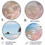 Plage de sable rose I - plage ronde en métal-1902626329