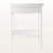Marlowe White Curved Accent Table Nightstand with 1 drawer, 21.87'' H X 17.87'' W X 17.96'' D-690229549