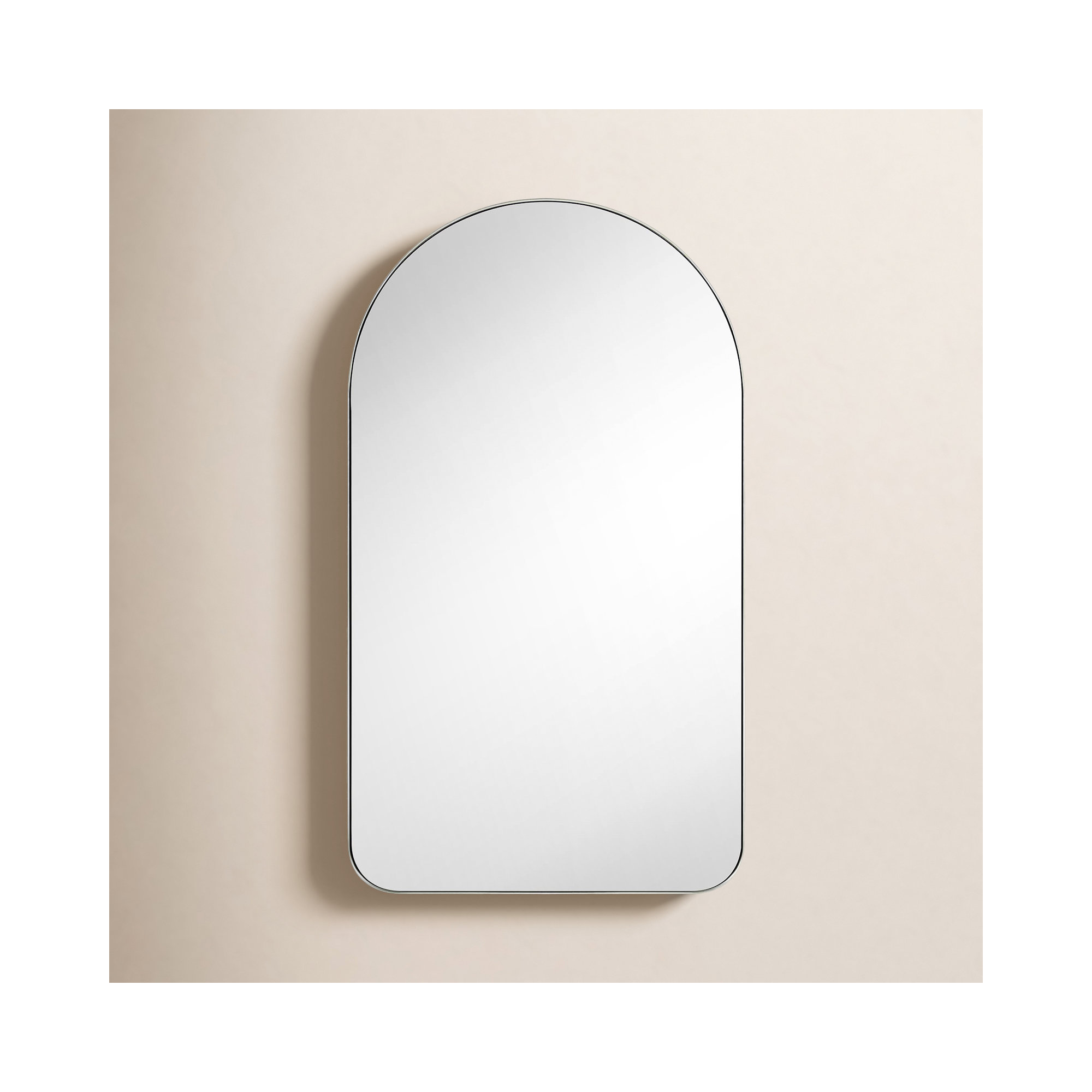 Recessed Medicine Cabinet, Brushed Nickel, 28.3" H x 16" W x 4.96" D