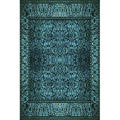 Stylish Woven Carpet (4 x 6 ft), 100% Polyester, 0.4 in Pile Height | Antibacterial, Non-Slip Underside | Machine Washable, 3D Digital Printing | Perfect for Living Room, Bedroom, and Home Decor