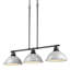 Luminaire suspendu en forme de dôme à 3 lumières pour îlot de cuisine Drakeford-626184620-626184621