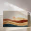 «Desert Sunset Dunes», art mural encadré paysage bohème