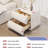 Modern Curved 2-Drawer Nightstand in Cream White – Italian Minimalist Design with Soft-Close Drawers & Rounded Edges for Bedroom Storage