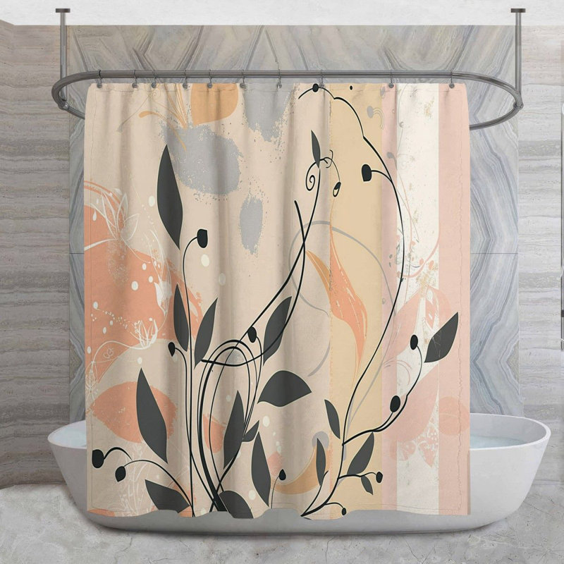 Rideau de douche Floral, H 83 po x l 70 po
