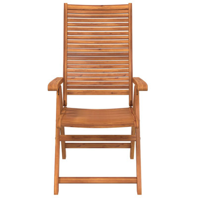 Solid Wood Arms Included Set of 2 Folding Chair