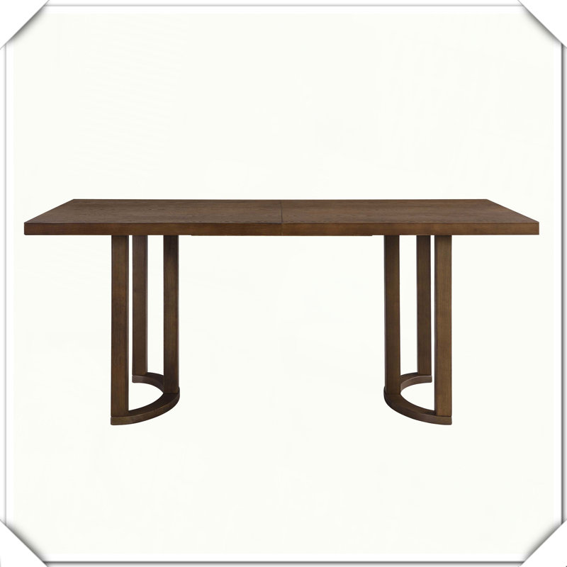 La table de salle à manger donne une touche d'élégance et de modernité à la maison, Noyer