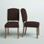 Chaise d'appoint rembourrée Deane en brun