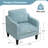 Mid-Century Accent Chairs Featuring Removable Cushions-2075942457