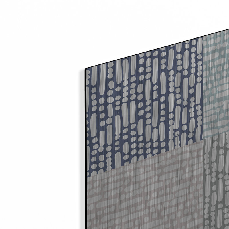  «Cross Current Square Up Cool» par Cheryl Warrick, art mural en métal, 12 po x 12 po, H 12 po x l 12 po