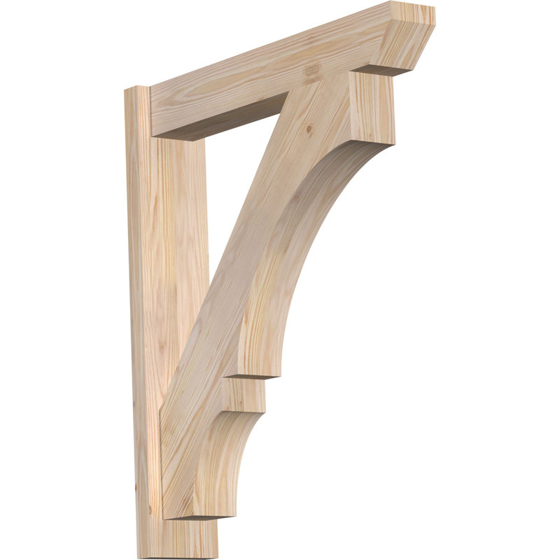 Persienne balboa à lattes en bois rustique, P 28 po x H 32 po, Sapin Douglas de 5 1/2 po (lisse)