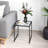Aubriauna Square Glass Outdoor Side Table