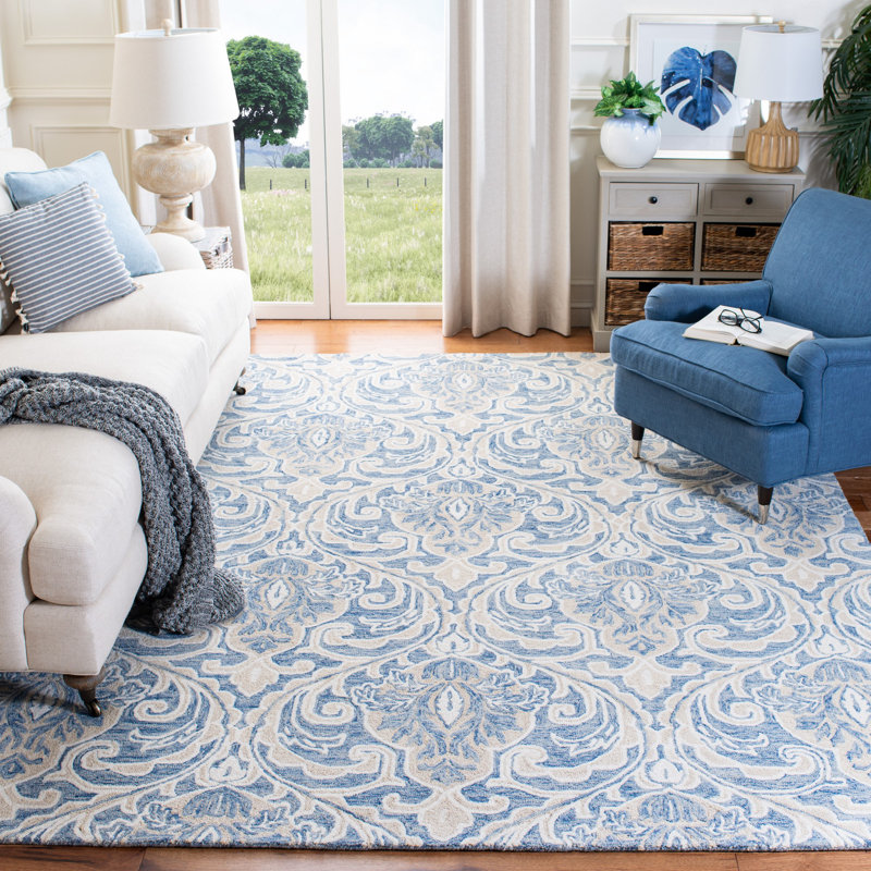 Tapis en laine et en coton touffeté à la main Connollee, Rectangle 8 pi x 10 pi