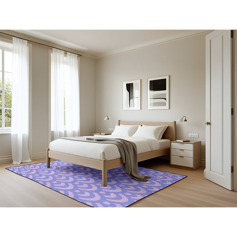 Geometric Indoor Rug, Rectangle 5' x 7'