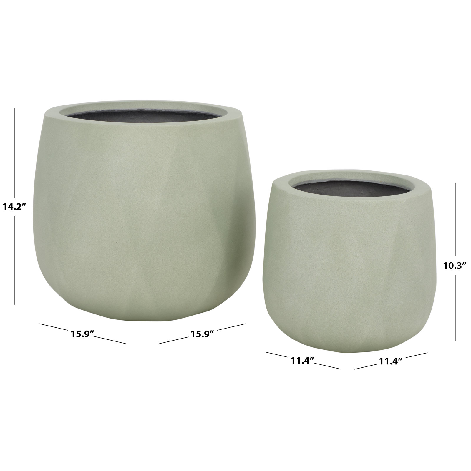 Yunque Pot Planter, Sage