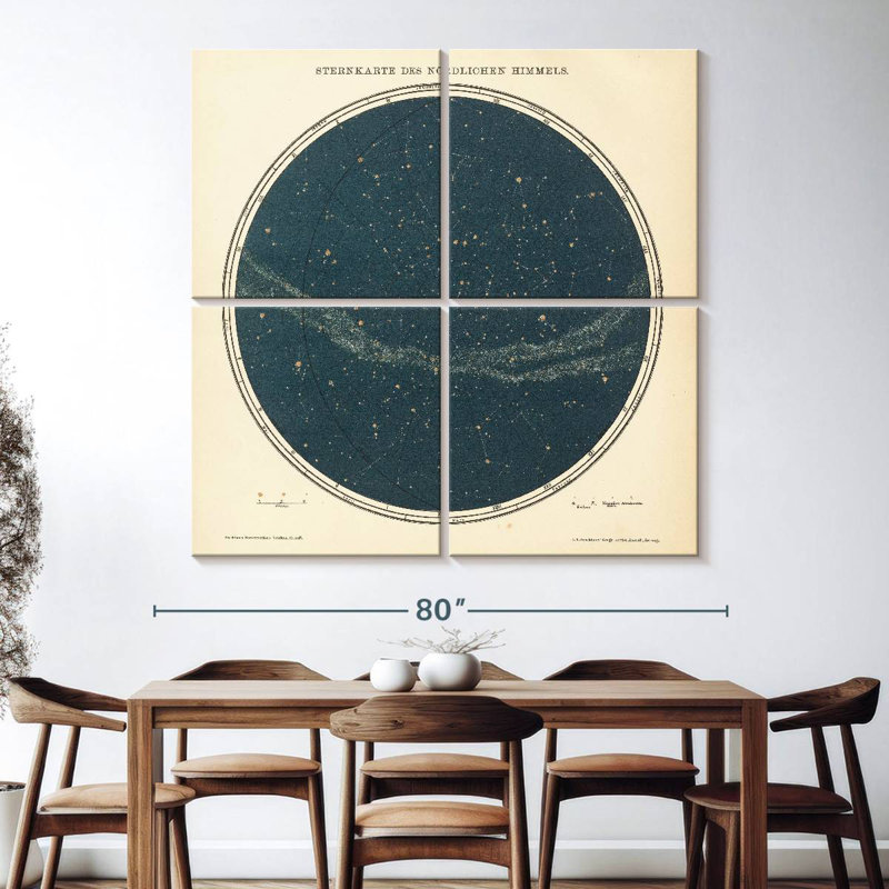 Celestial Sphere North, 74" H x 74" W