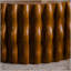 Table basse ronde cylindrique à cannelures, tables basses Mid Century-1031600610