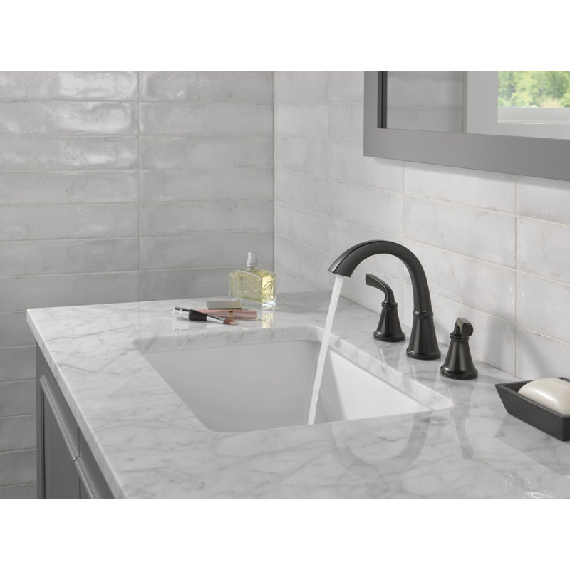 Robinet de salle de bain à deux poignées Geist ™, Noir