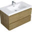 Meuble-lavabo flottant avec lavabo, armoire de rangement murale, plateau à surface solide, tiroirs à fermeture en douceur pour une utilisation organisée dans la salle de bain-561068822
