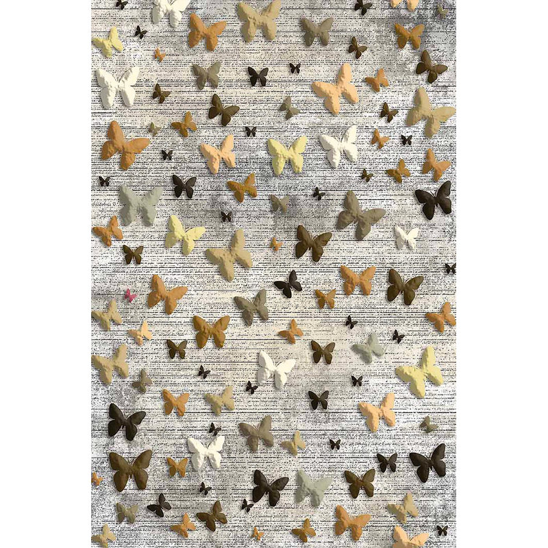 Stylish Hall Carpet (2.6 x 9.8 ft), 100% Polyester, 0.31 in Pile Height | Antibacterial, Non-Slip PVC Underside | 3D Digital Printed Design, Machine Washable, Perfect for Modern Home Décor & High Traffic Areas