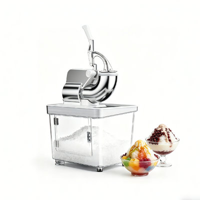 Commercial Ice Crusher, with 34L Storage Box, 661LBS/H