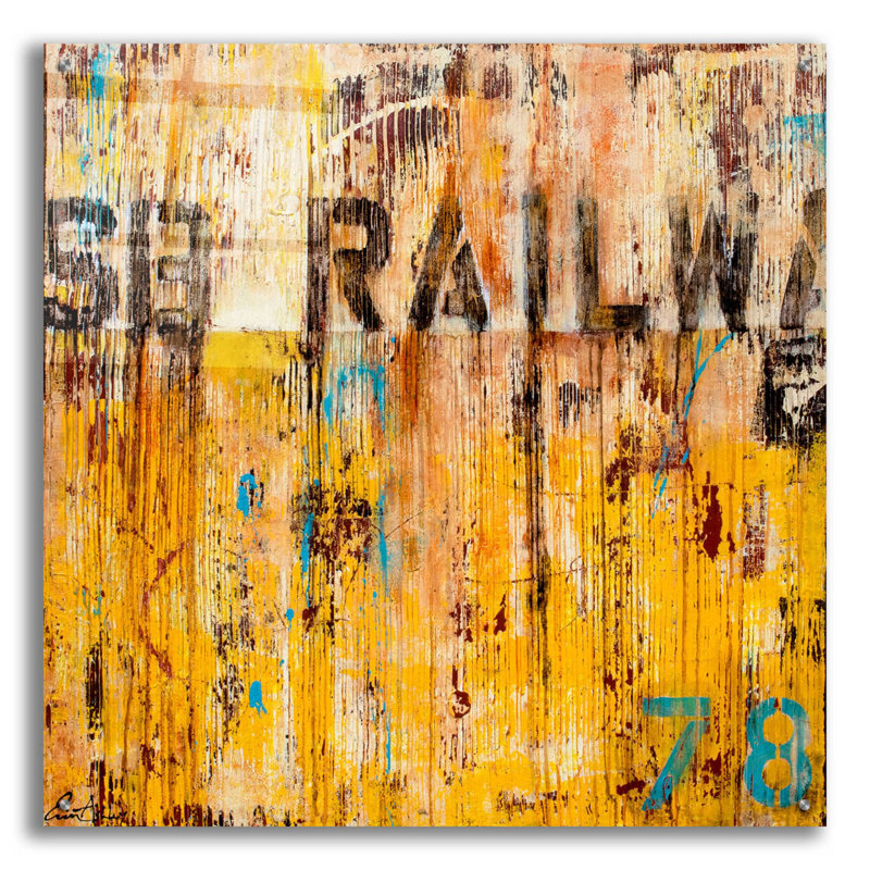 " Southbound Railway " by Erin Ashley, 36" H x 36" W x 0.2" D