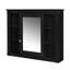 Meuble-lavabo de salle de bain avec lavabo supérieur, armoire-miroir, armoire de rangement moderne avec 2 portes à fermeture douce et 2 tiroirs, meuble-lavabo simple-488267999