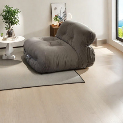 Light luxury flannelette tufted leisure chair