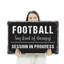 Enseigne de fantaisie en aluminium 18 po x 24 po Football Ther Therapie