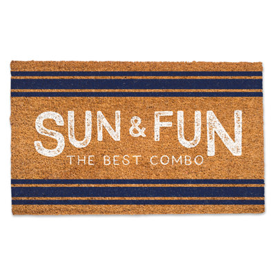 Fontanet Non-Slip No Pattern No Holiday Doormat