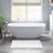 White 3000 Gsm 24X60" 100% Cotton Reversible Bath Rug - Dense And , Machine Washable, Non Slip Recommended, Heavyweight, Soft Surface Texture,-450267739-450267756
