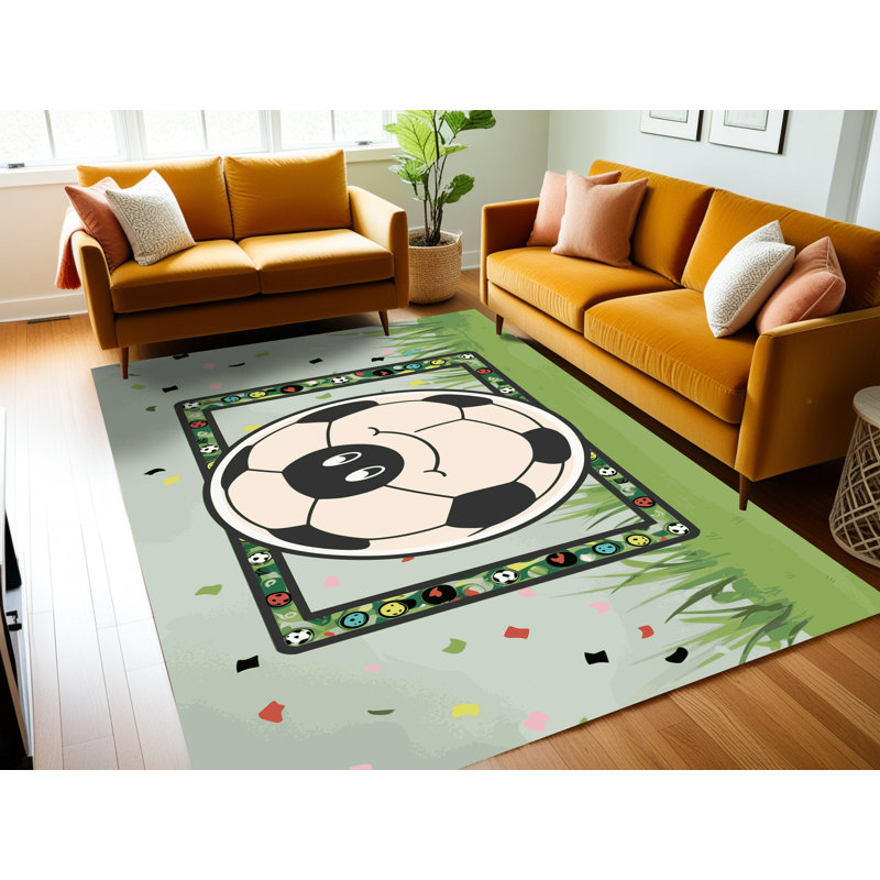 Tapis de football pour enfants Zoomie, Rectangulaire 2 pi x 4 pi