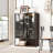 51.2'' Tall Lighted Display Cabinet With Tempered Glass Door, Metal Frame LED Curio Cabinet, Modern Minimalist Style, For Living Room, Office, Study