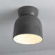 Mira Single Light Ceramic LED Semi Flush Mount