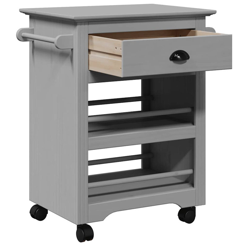 Kitchen Serving Cart, Grey