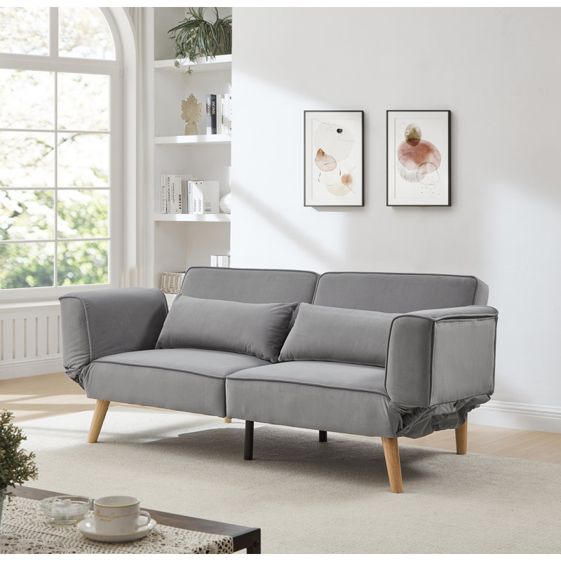 Canapé-lit 72,8 po, Gris