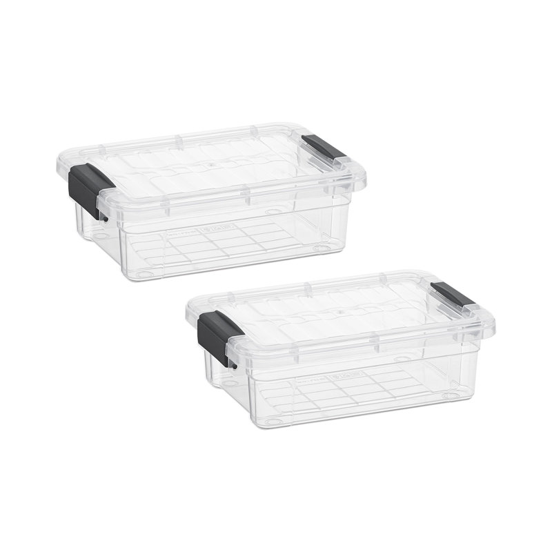 Boîtes de rangement transparentes avec couvercles Superio