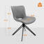 Chaises de salle à manger pivotantes rembourrées-343051969