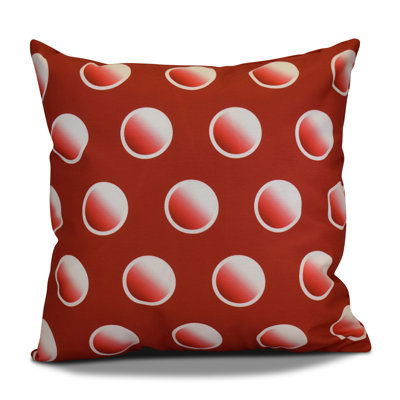 Housse de coussin carrée à pois dip dye
