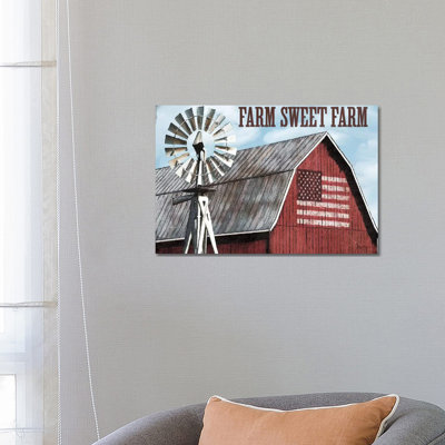 Farm Sweet Farm by Mollie B. - 1 Piece Wrapped Canvas Wall Art
