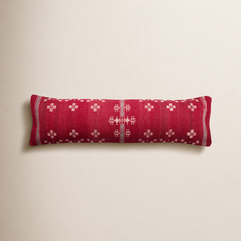 Ise Rectangular Wool Pillow, 100% Polyester