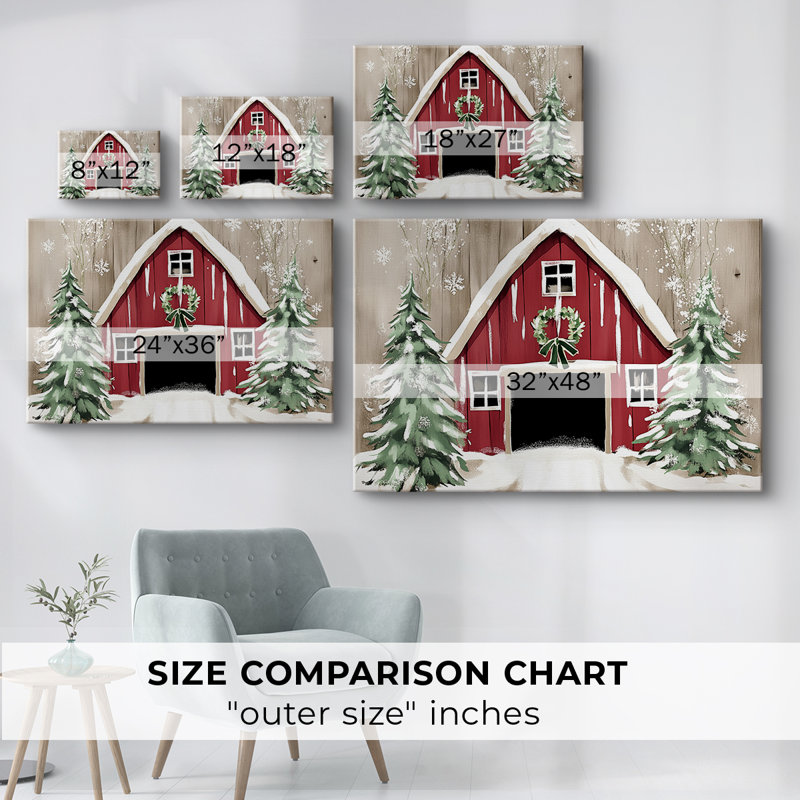 Christmas Holiday Art III- Gallery Wrapped Canvas-CIX, 12" H x 18" W
