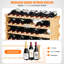 4 présentoirs en bois pour 36 bouteilles, collectionneurs de vin idéaux, bouteilles de vin lisses et résistantes, passionnés, structure avec zone de support étendue