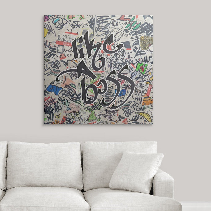 «Like a Boss - Urban Inspiration», impression, H 48 po x l 48 po x P 1,5 po, Toile
