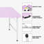 Table pliante portative 4 pi mauve pâle et pliable pour intérieur et extérieur 135 kg-1374065192