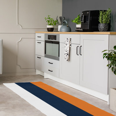 Tapis bleu/orange area