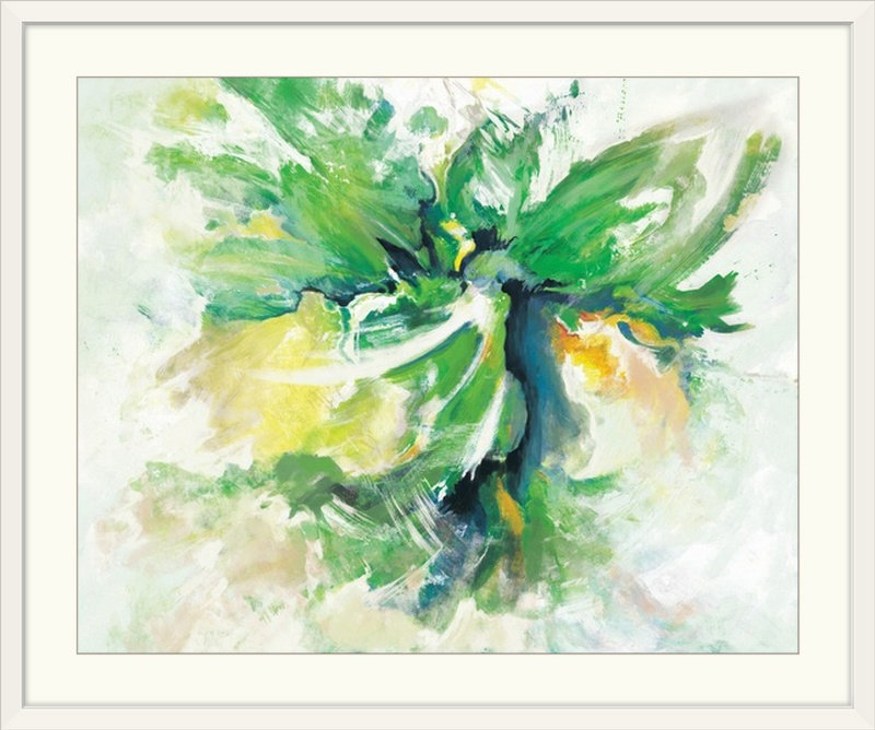 « spring danse », reproduction d’art, H 24 po x l 28 po x P 1 po, Cadre blanc
