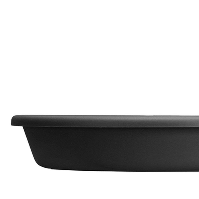 Pot Planter, 3.63" H x 21.13" W x 21.13" D, Black